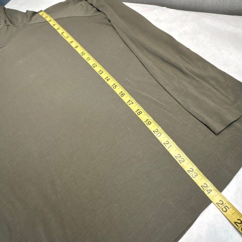 Free Fly Apparel Olive Green Long Sleeve Hooded Tee - Picture 9 of 9